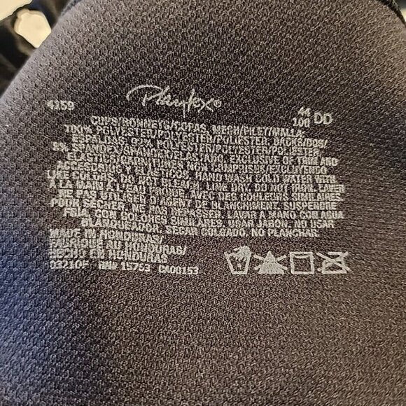 Playtex Bra 44DD Black Wireless Unlined 4159 Active Lifestyle - Picture 3 of 3